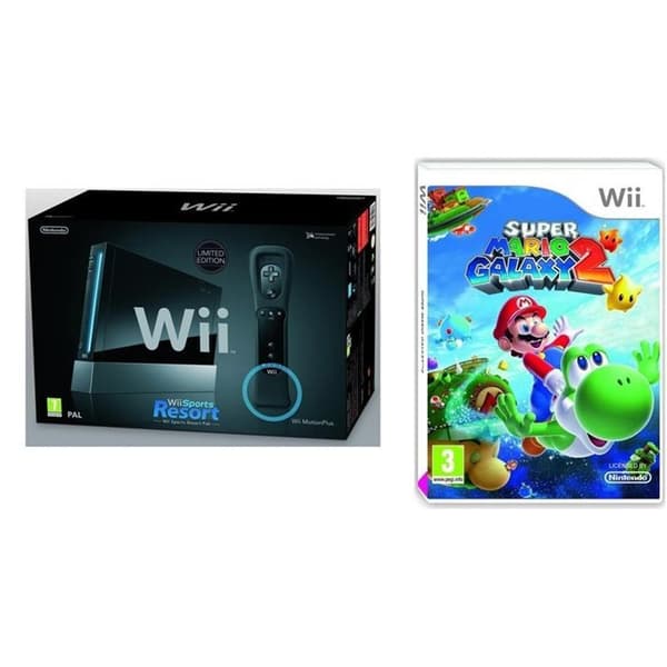 SVART SPORTRESORT Wii-KONSOL- USED