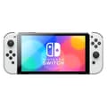 Miniatyrbild 2 av 4: Nintendo Switch-konsol – OLED-modell (vit) HK-version Original UK-laddare med UK-FR Adapter- USED