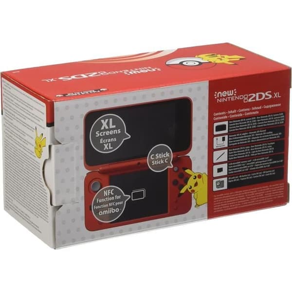 Nintendo New 2DS XL Poke Ball Edition bärbar konsol - Nintendo - 2DS - 4 GB - Pokémon - Svart, Röd, Vit- USED