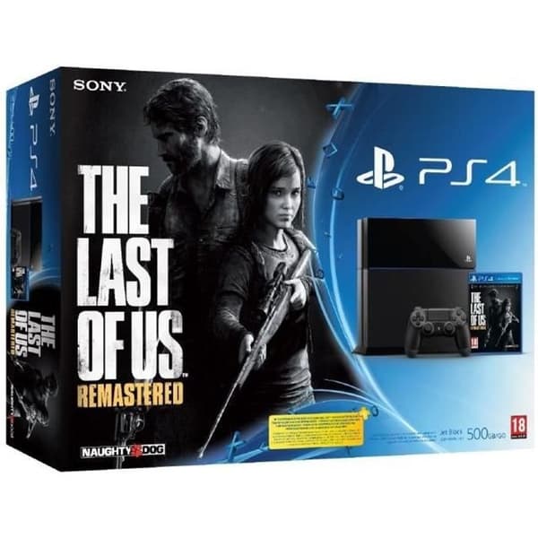 Pack PS4 500 GB + Game The Last Of Us Remastrad- USED