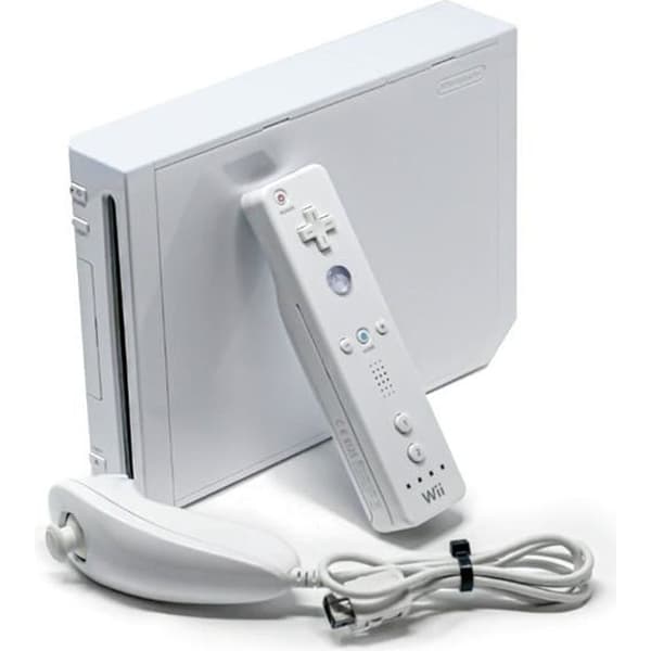 Hem spelkonsol - Nintendo Wii Vit - Standard - Bluetooth - Accelerometer - 512 MB flashminne- USED