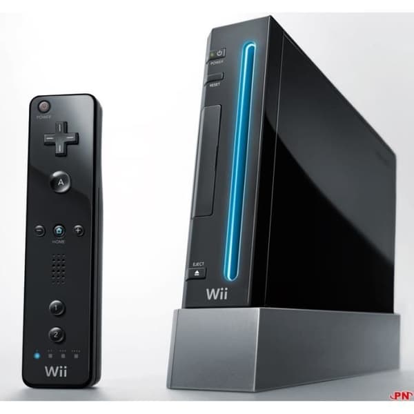 Nintendo Wii Black Console - Wii Sports Pack - Nintendo - Trådlös - Samlare- USED