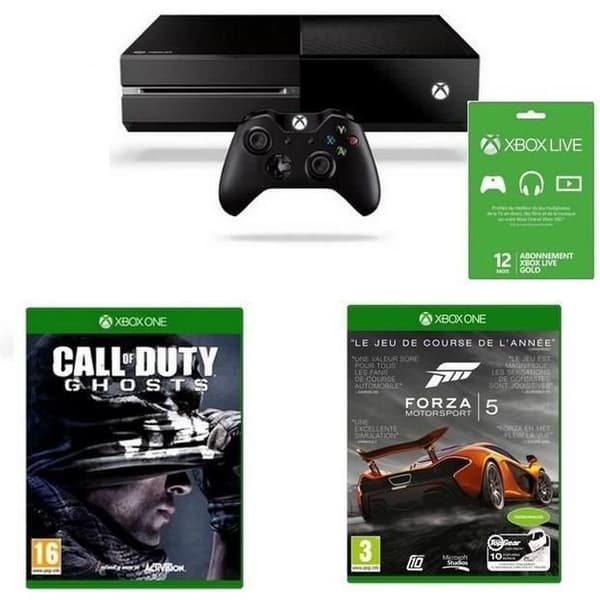 Xbox One + Forza 5 + Call of Duty Ghost + Live 12M- USED