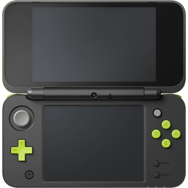 Nya Nintendo 2DS XL - Black/Lemon &amp; Mario Kart 7 förinstallerad- USED