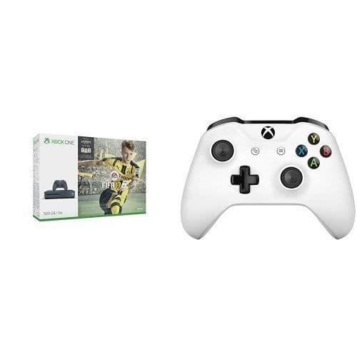 Xbox One S 500 GB-konsol - Microsoft - Storm Grey - Fifa 17 - 2 handkontroller- USED