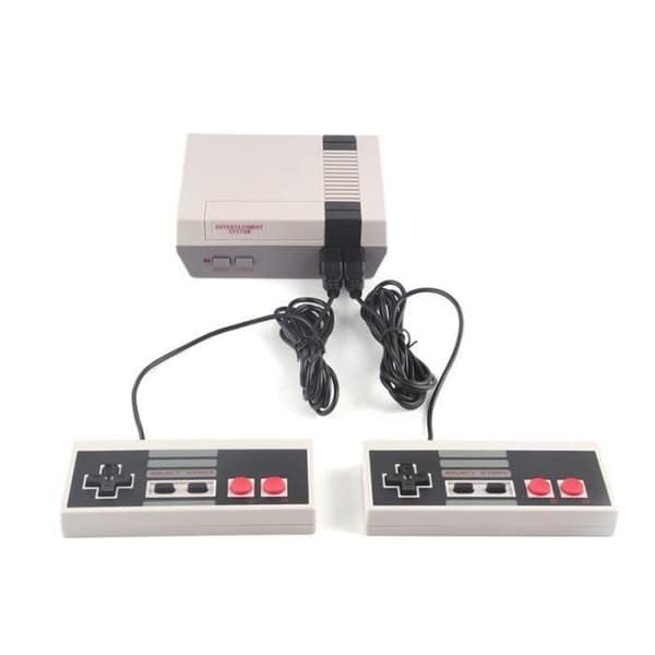 Videospelskonsol Mini-TV + dubbla spelkontroller Stöd PAL &amp; NTSC - HTESNT-A0018- USED
