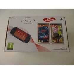 Sony Console psp street black + Little big planet - essentials + cars 2 - essentials- USED