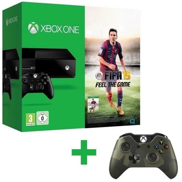 Pack XBOX One + FIFA 15 + M90 Camouflage Controller- USED