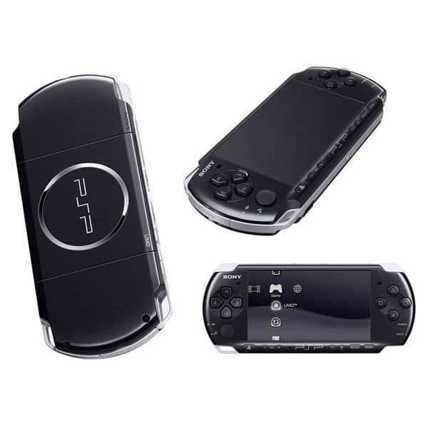 Bärbar konsol - Sony - PSP3004 - Svart - Antireflexskärm - Mikrofon med integrerad programvara - TV-utgång- USED