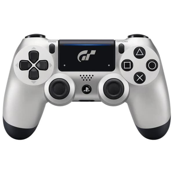 Console PS4 Slim 1TB Limited Edition Silver Design + Gran Turismo Sport + Vem är du? (Ladda ner) - Officiell PlayStation- USED