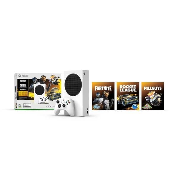 Packa Xbox Series S + 3 spel (Rocket League, Fallguys och Fortnite) - 4K HDR-kompatibel- USED