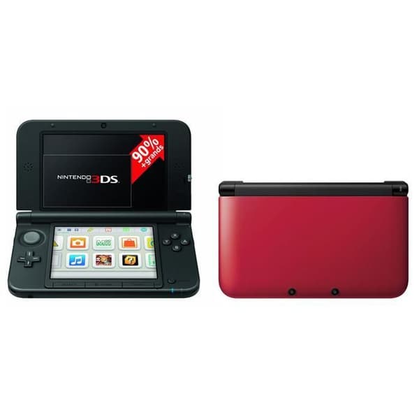 3ds xl röd- USED