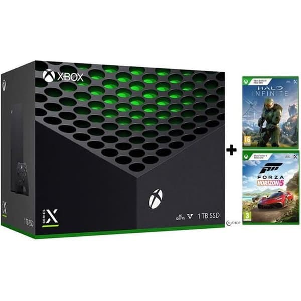 Spelkonsol - Microsoft - Xbox Series X - Halo Infinite - Forza Horizon 5 - 4K HDR 120 FPS- USED