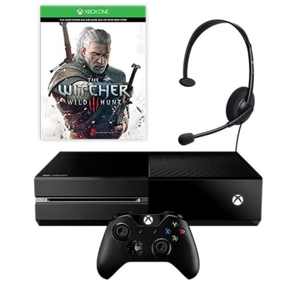 Xbox One 500 GB Black + The Witcher 3- USED