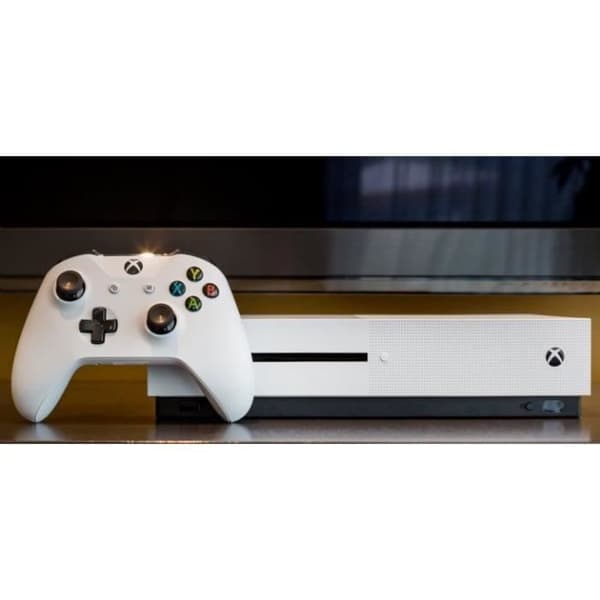 Vit Xbox One S 500 GB-konsol med 1 handkontroll- USED