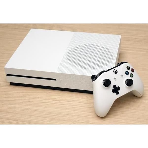 Vit Xbox One S 500 GB-konsol med 1 handkontroll- USED