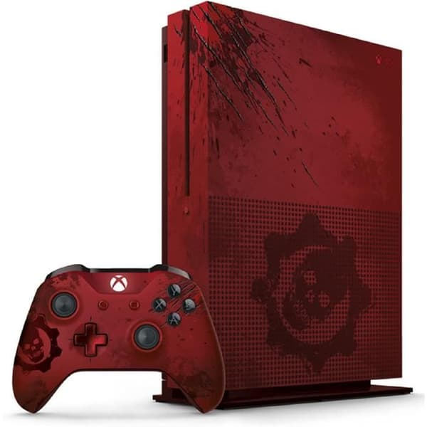 Xbox One S 2TB konsolpaket + Gears Of War 4 - begränsad upplaga- USED