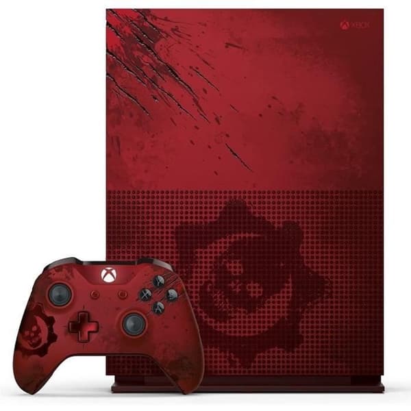 Xbox One S 2TB konsolpaket + Gears Of War 4 - begränsad upplaga- USED