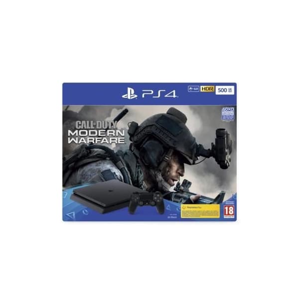 PS4 Console 500 GB - Call of Duty Modern Warfare Game Playstation 4- USED