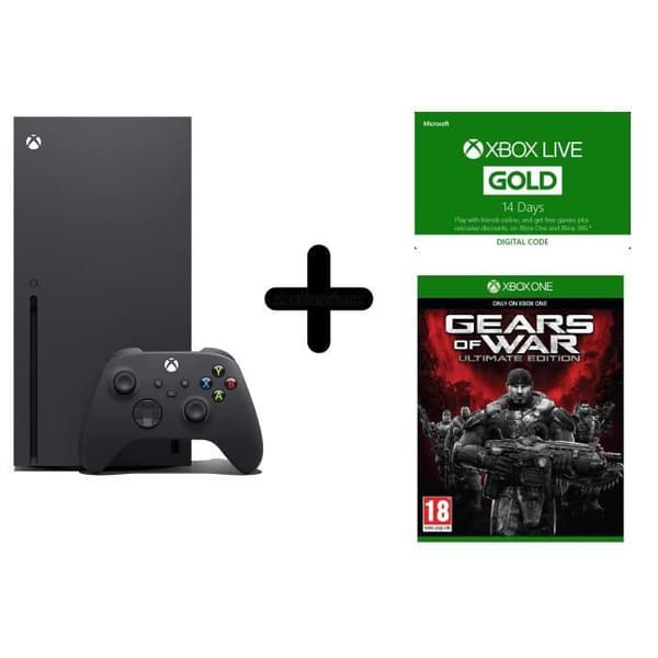 Xbox Series X-konsol + XBOX Live 14 dagar + nedladdning av spelet Gears of War Ultimate Edition- USED