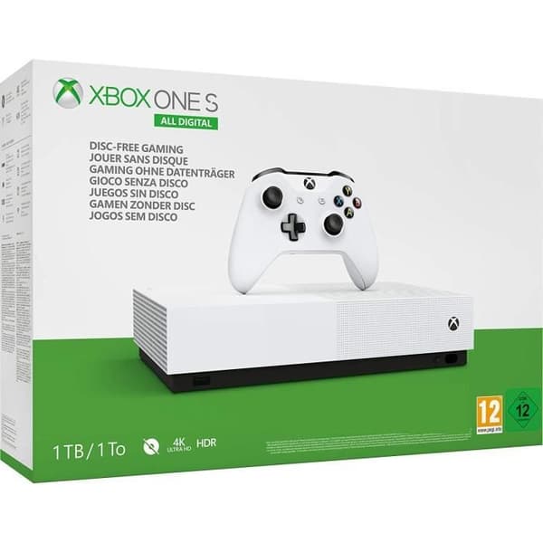 Microsoft Xbox One S All Digital 1TB-konsol Vit- USED