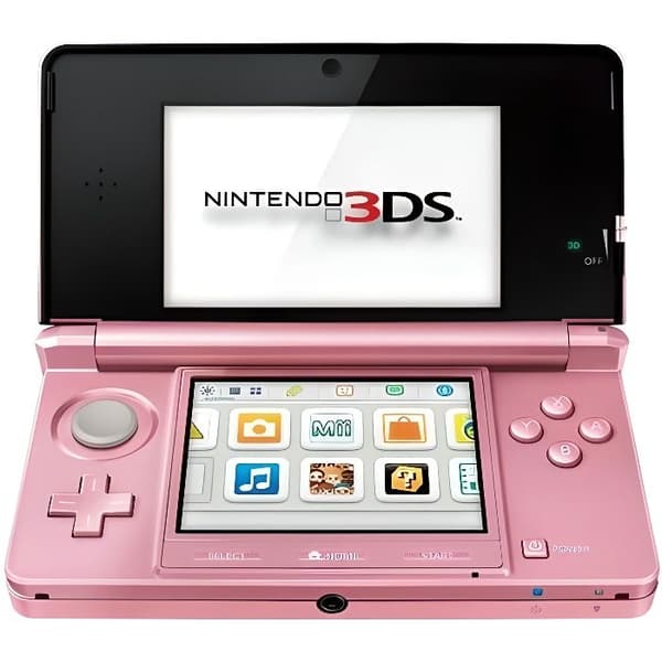Bärbar konsol - Nintendo - 3DS - Rosa - Pack - Med 3D-skärm och digitalkamera- USED