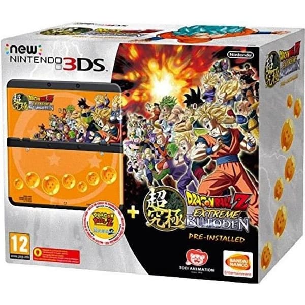 Bärbar Konsol - Nintendo - Ny 3DS - Begränsad Utgåva Bundle - Dragon Ball Z: Extreme Butoden - Gul- USED