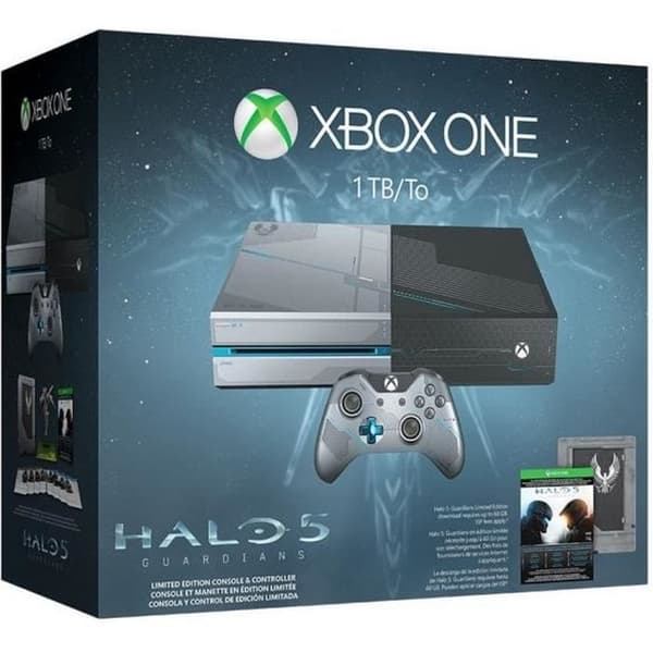 Xbox One 1TB Ed Collector + Halo 5-spel- USED