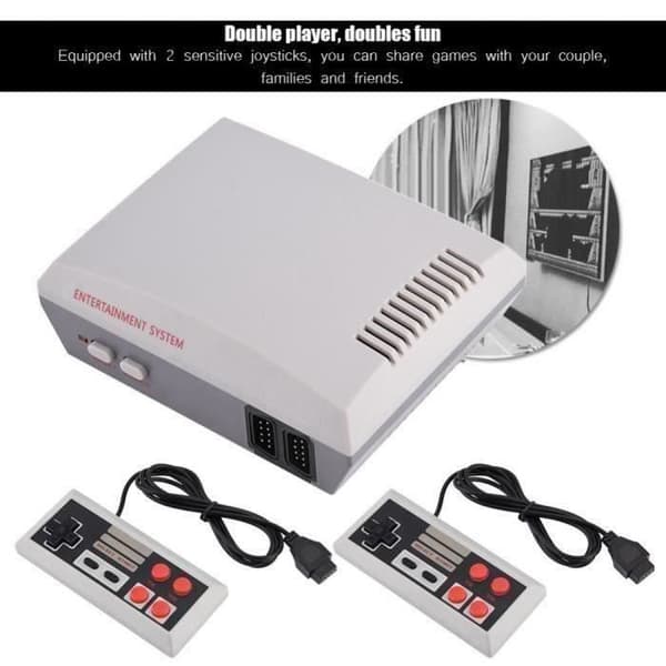 Mini NES-konsolspelsystem Klassiskt HD Entertainment AV-utgång Dubbla joysticks Inbyggda 620 spel- USED
