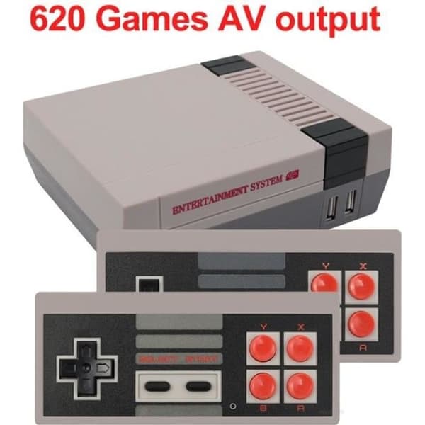 620 AV Games Output - Mini Handheld Retro Video Game Console, Inbyggd 620 Classic NES-spel för 4K TV,- USED