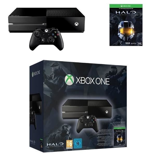Xbox One 500 GB Black + Halo: The Master Chief Collection- USED