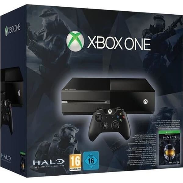 Xbox One 500 GB Black + Halo: The Master Chief Collection- USED