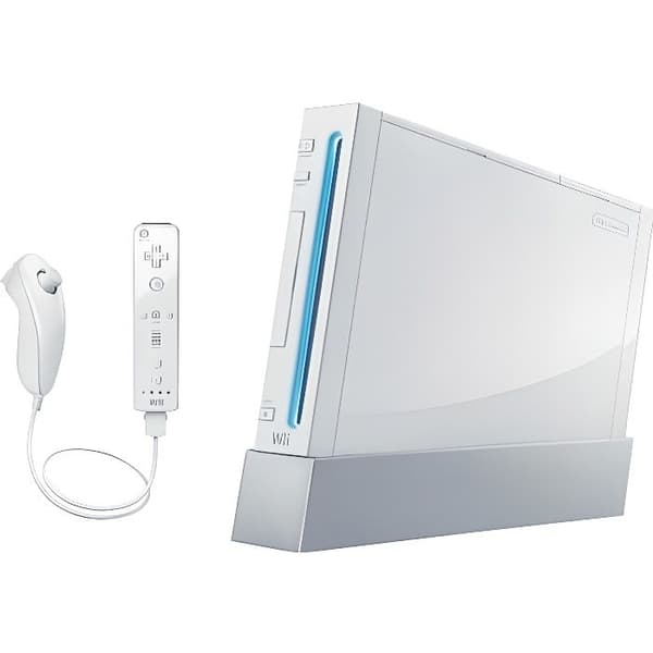 WHITE WII KONSOL UTAN SPEL- USED