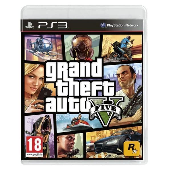 250 GB PS3 + GTA 5-spel + GRATIS SPÖKEN- USED