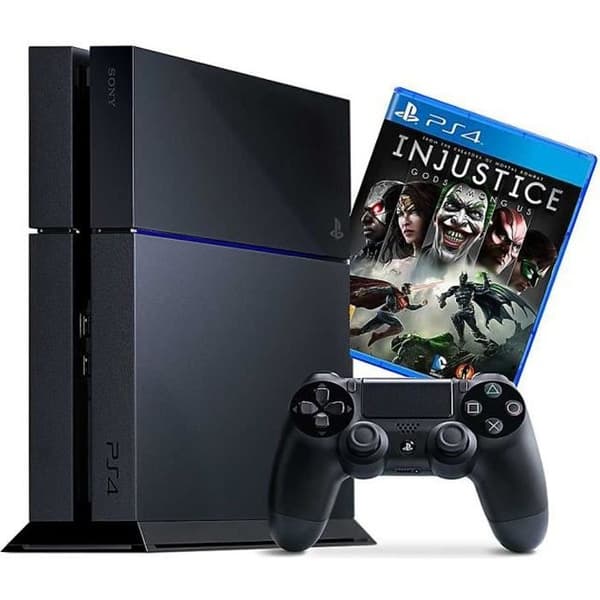 PS4 500 GB Console Pack + Injustice Game- USED