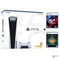 Miniatyrbild 1 av 4: Vardagskonsol - Sony - Playstation 5 - 825 GB - Bundle - Vit - Elden Ring + Gran Turismo 7- USED