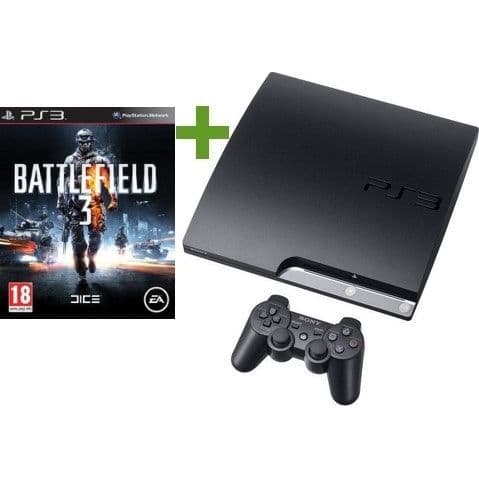 PS3 160 GB SVART + BATTLEFIELD 3- USED