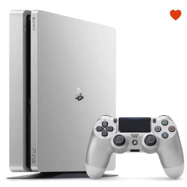 Hemkonsol - Sony - PS4 500 GB SILVER - Grå - Bundle - 1 handkontroll- USED