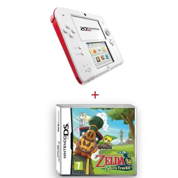 2DS ROUGE+LEGENDEN OM ZELDA SPIRIT TRACKS- USED