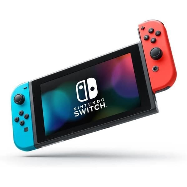 NINTENDO Switch (2019) 32GB Joy-Con Neon Blue & Red - Renoverad - Mycket bra skick- USED