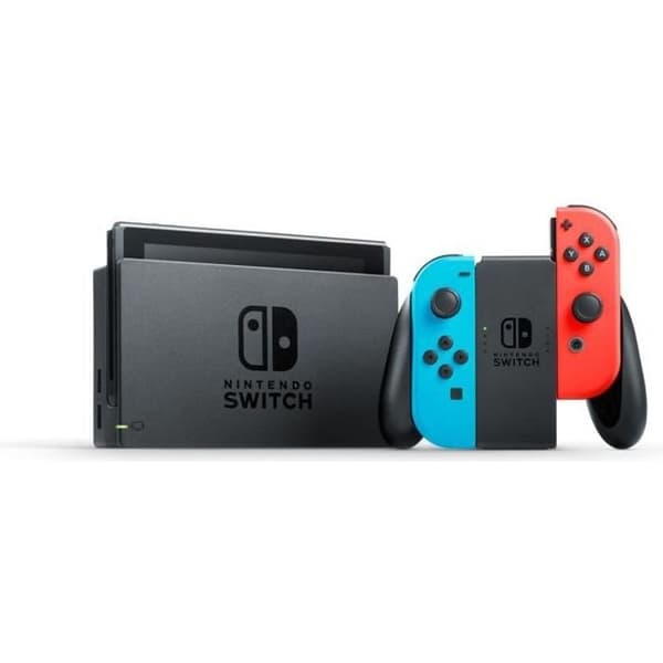 NINTENDO Switch (2019) 32GB Joy-Con Neon Blue & Red - Renoverad - Mycket bra skick- USED