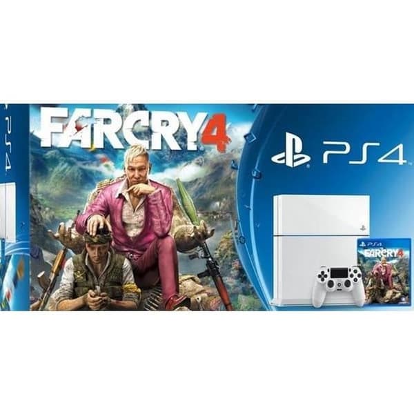 Konsol SONY PS4 vit + Far Cry 4- USED