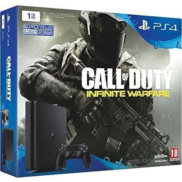 Hemkonsol - Sony - PlayStation 4 1TB Chassis D Slim - Call of Duty Infinite Warfare - Svart - Bundle- USED