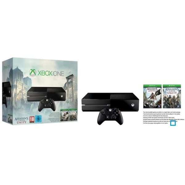 Salongkonsol - MICROSOFT - XBOX ONE - 500 Go - 3 Spel Inkluderade - Svart- USED