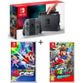Miniatyrbild 1 av 4: Packa Nintendo Switch Grey + Super Mario Odyssey + Mario Tennis Aces- USED