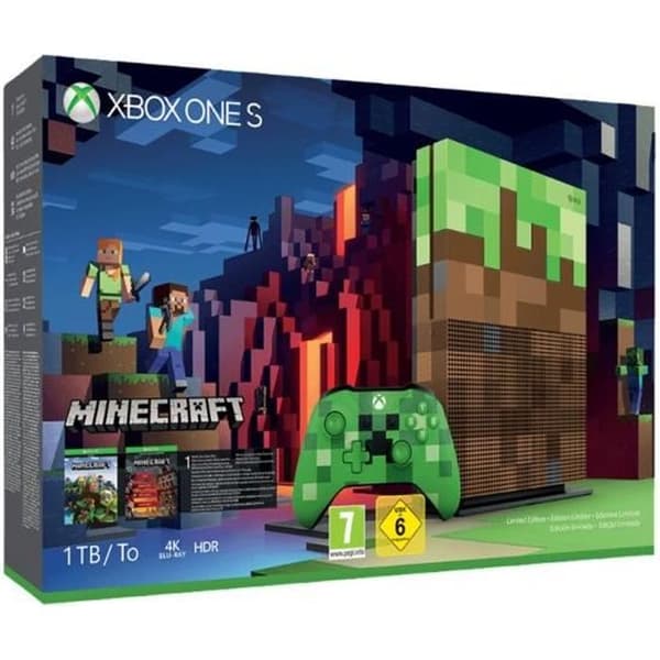 Xbox One S 1TB Minecraft Limited- USED