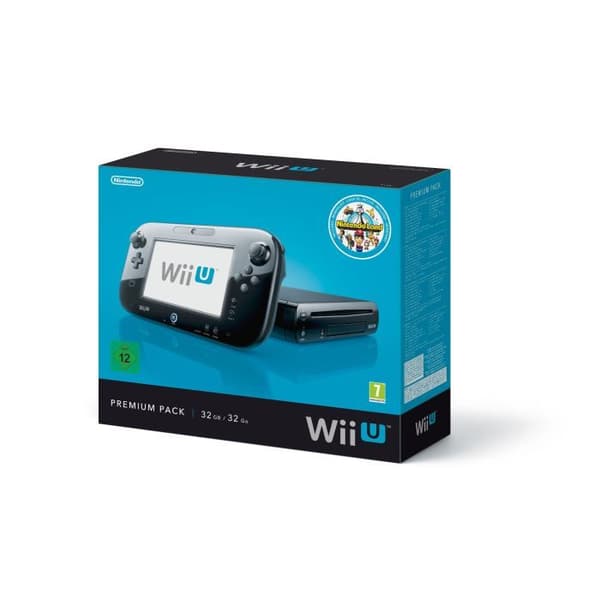 SVART WII U KONSOL- USED