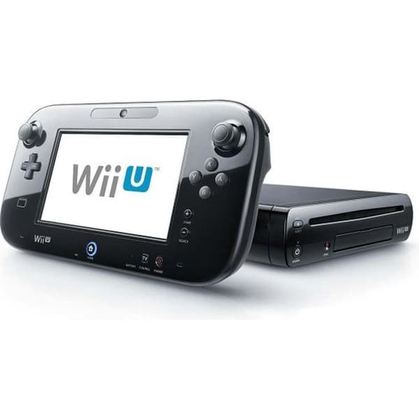 SVART WII U KONSOL- USED
