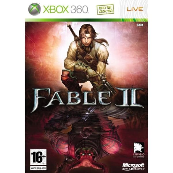 Xbox 360 Premium 60 GB HDMI + Fable 2-konsol - Microsoft - Vit - Bundle- USED
