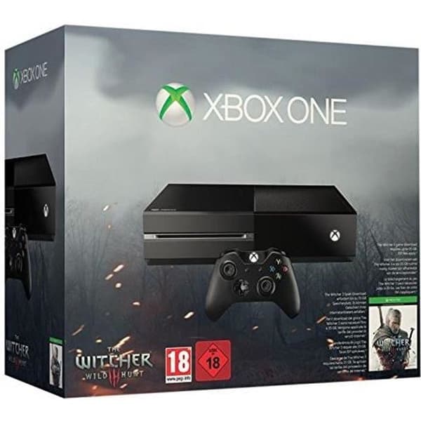 Konsol för vardagsrum - Microsoft - Xbox One - 500 GB - The Witcher 3: Wild Hunt - Komplett paket- USED